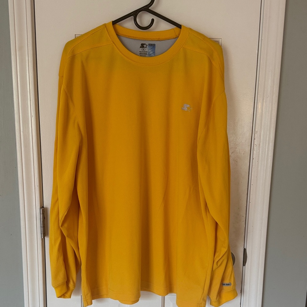 STARTER Men's Bold Yellow Long Sleeve Tee